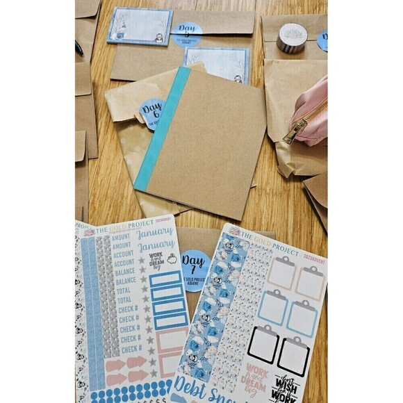 2024 ADVENT CALENDAR (12 days) Christmas Gift The Gold Project PLANNER LOVERS!! - Picture 3 of 6